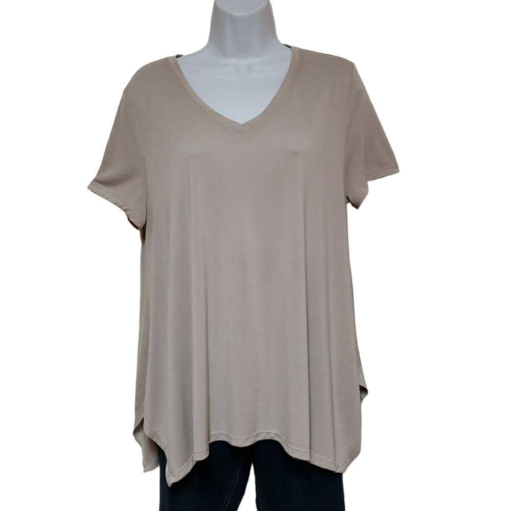 🌹New Directions Beige Top sz M